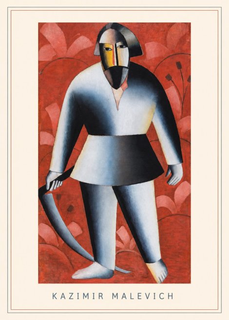 Kazimir Malevich Peasant with Scythe No3 - Affiche