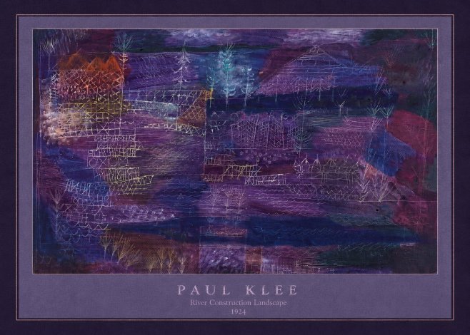 Paul Klee River Construction Landscape No4 - Affiche