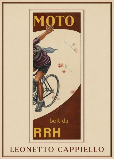 Leonetto Cappiello Moto Rrh No1 - Affiche