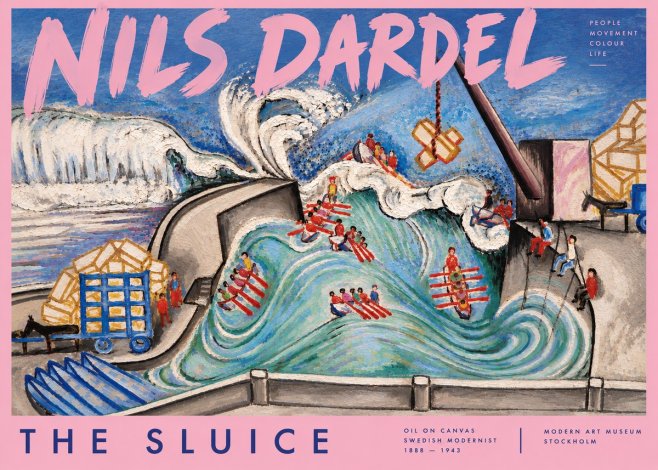 Nils Dardel The Sluice No4 - Affiche