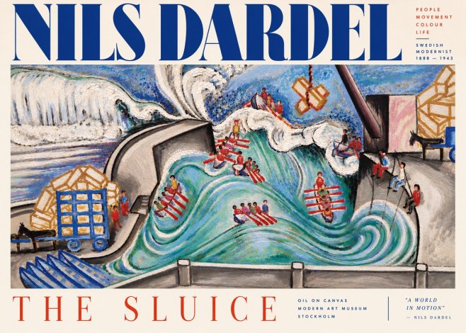 Nils Dardel The Sluice No5 - Affiche