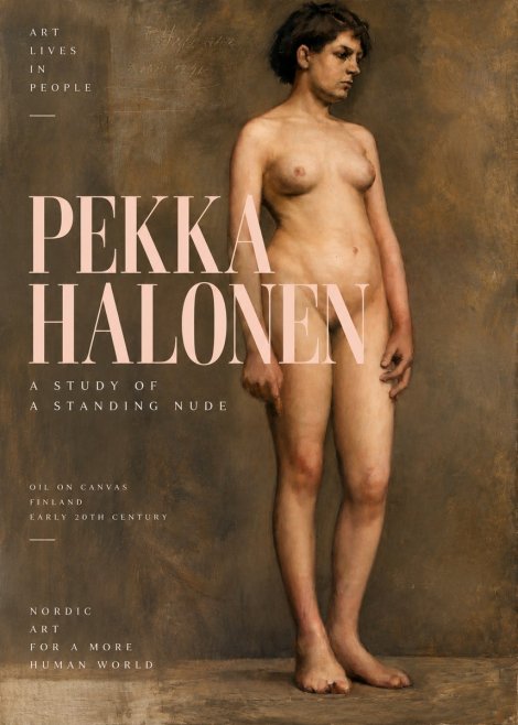 Pekka Halonen A Study of a Standing Nude No2 - Affiche
