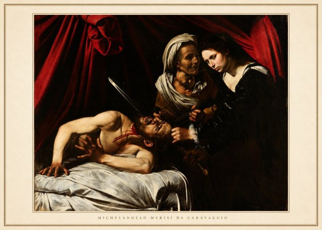 Michelangelo Merisi da Caravaggio Judith Beheading Holofernes III No4 - Affiche