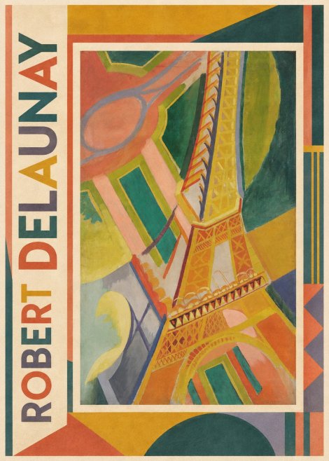 Robert Delaunay The Eiffel Tower No1 - Affiche