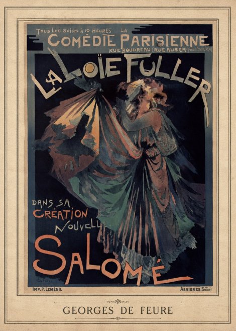 Georges de Feure La Loïe Fuller - Salomé III No3 - Affiche