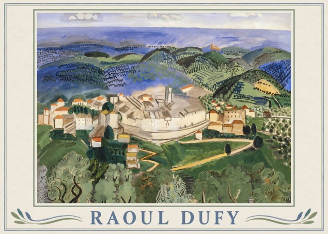 Raoul Dufy Vue De Vence No1 - Affiche