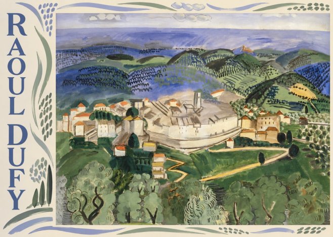 Raoul Dufy Vue De Vence No2 - Affiche