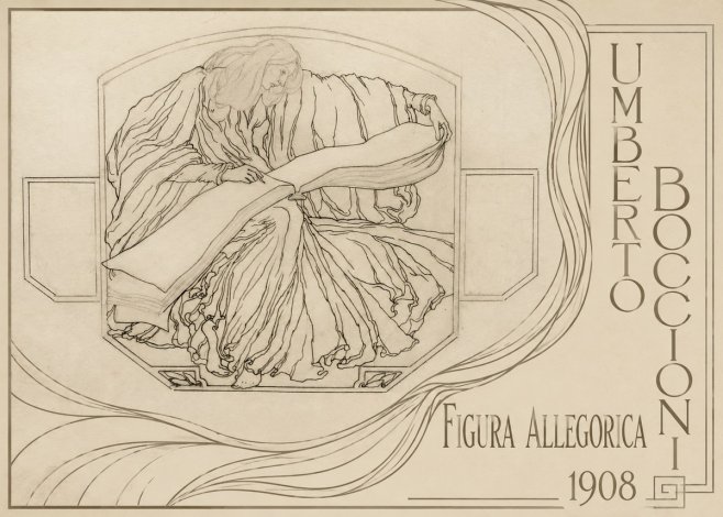 Umberto Boccioni Figura Allegorica No2 - Affiche