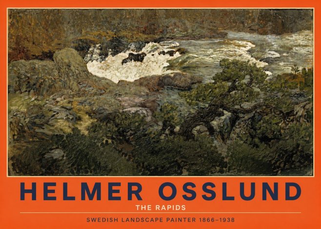 Helmer Osslund The Rapids No2 - Affiche