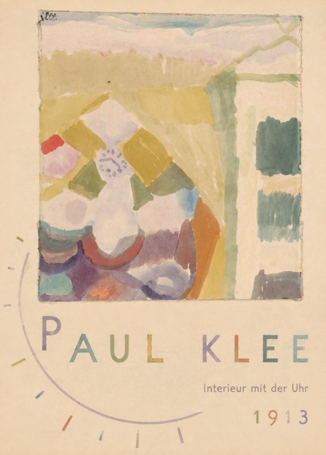 Paul Klee Interieur Mit Der Uhr I No5 - Affiche