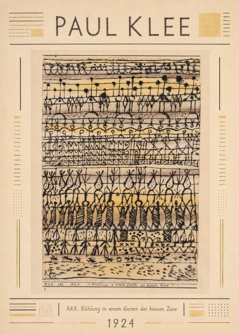 Paul Klee Ara. Kühlung in Einem Garten Der Heissen Zone No2 - Affiche