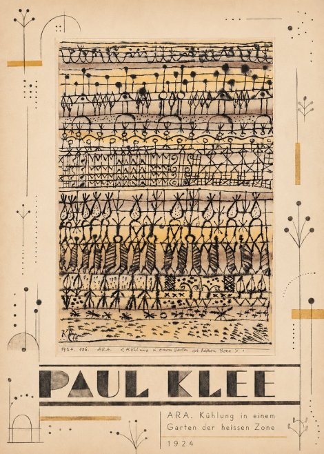 Paul Klee Ara. Kühlung in Einem Garten Der Heissen Zone No5 - Affiche