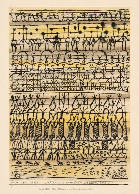 Paul Klee Ara. Kühlung in Einem Garten Der Heissen Zone No6 - Affiche