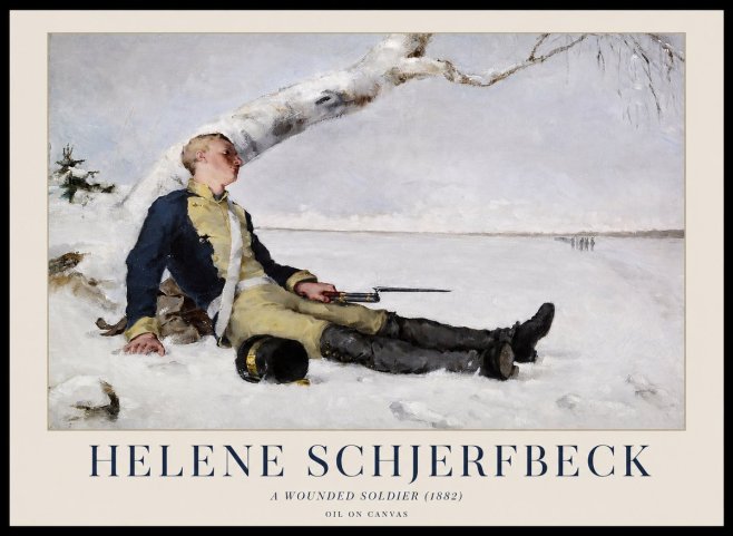 Helene Schjerfbeck A Wounded Soldier (1882) No1 - Affiche