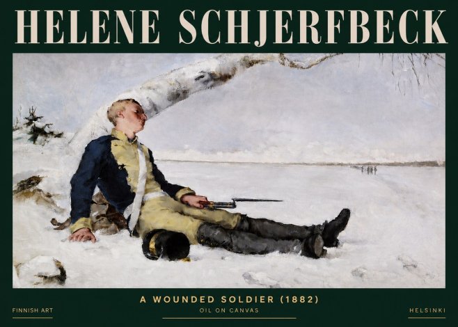 Helene Schjerfbeck A Wounded Soldier (1882) No3 - Affiche
