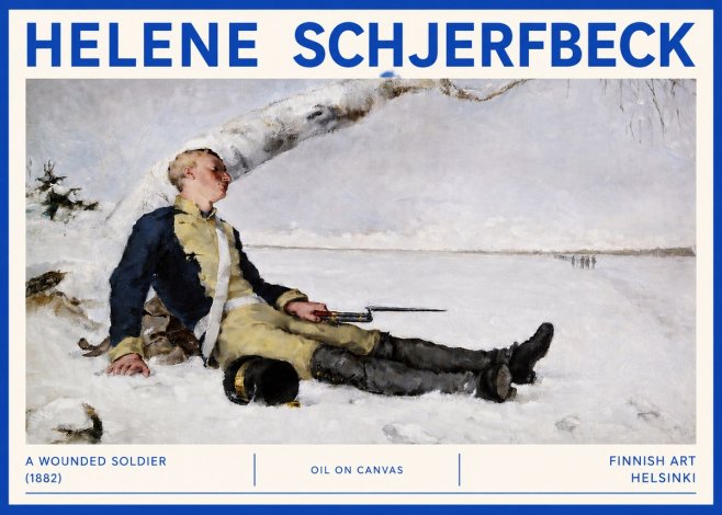 Helene Schjerfbeck A Wounded Soldier (1882) No4 - Affiche