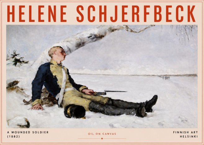Helene Schjerfbeck A Wounded Soldier (1882) No5 - Affiche