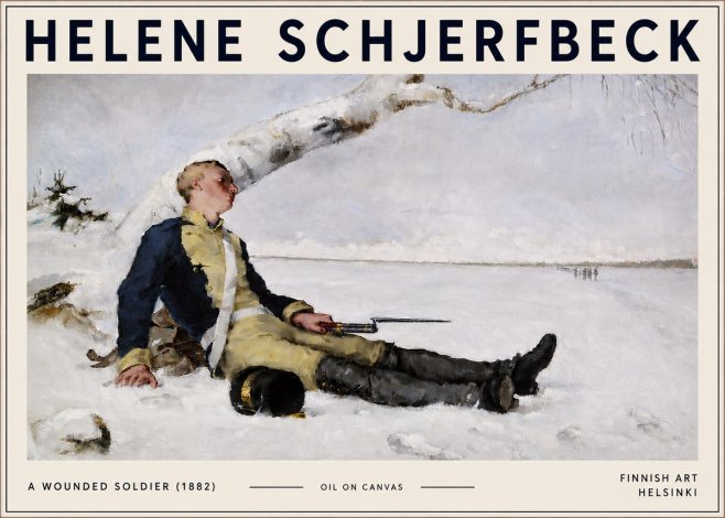 Helene Schjerfbeck A Wounded Soldier (1882) No6 - Affiche