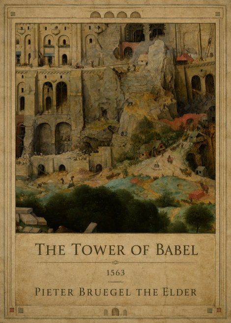Pieter Bruegel The Tower of Babel XVII No1 - Affiche