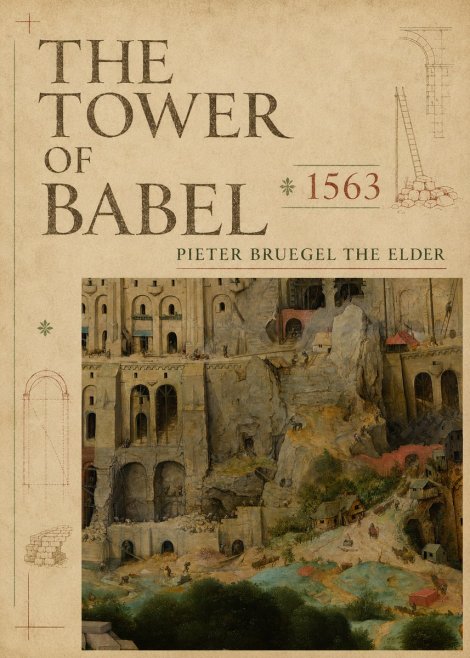 Pieter Bruegel The Tower of Babel XVII No5 - Affiche
