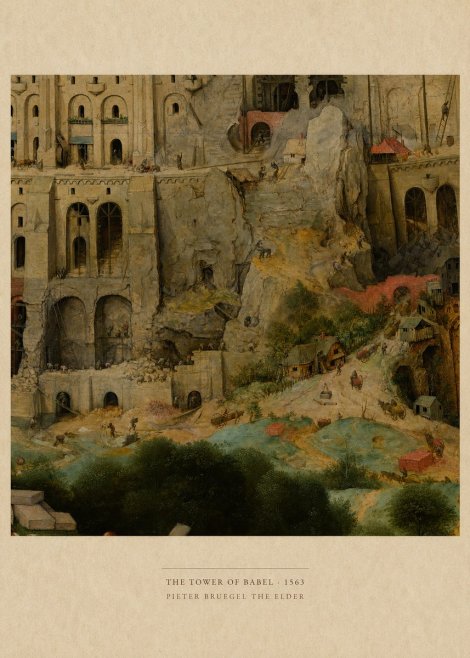 Pieter Bruegel The Tower of Babel XVII No6 - Affiche
