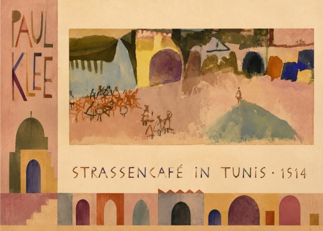 Paul Klee Strassencafé in Tunis · 1914 No2 - Affiche