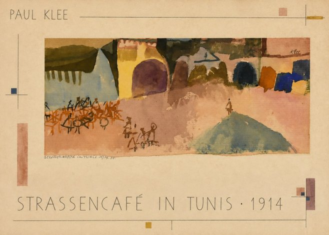 Paul Klee Strassencafé in Tunis · 1914 No3 - Affiche