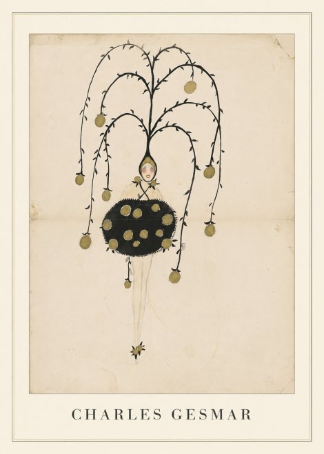 Charles Gesmar Figure with Hanging Orbs No4 - Affiche