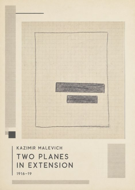 Kazimir Malevich Two Planes in Extension No1 - Affiche