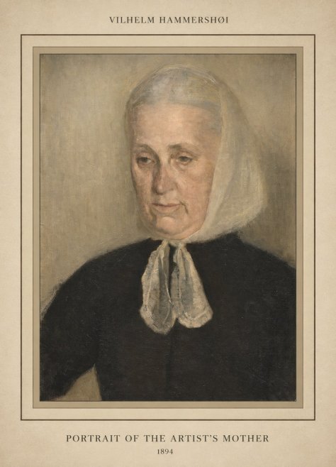 Vilhelm Hammershøi Portrait of the Artist's Mother · 1894 No3 - Affiche