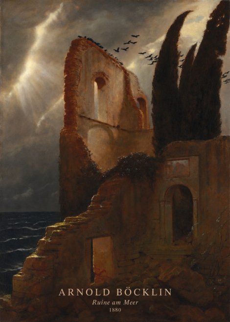 Arnold Böcklin Ruine Am Meer II No2 - Affiche