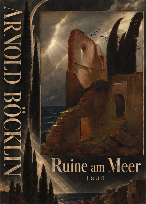Arnold Böcklin Ruine Am Meer II No5 - Affiche