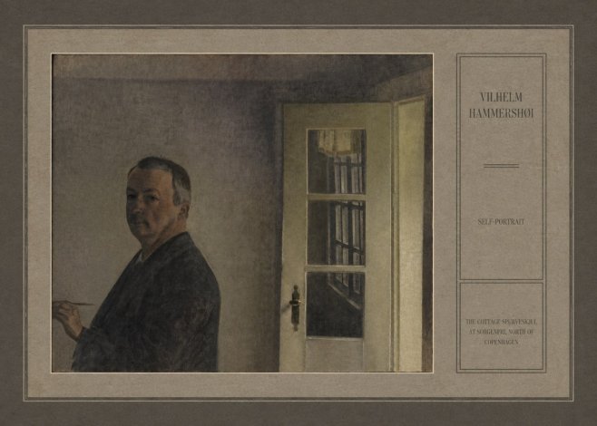 Vilhelm Hammershøi Self-portrait. the Cottage Spurveskjul at Sorgenfri, North of Copenhagen No6 - Affiche
