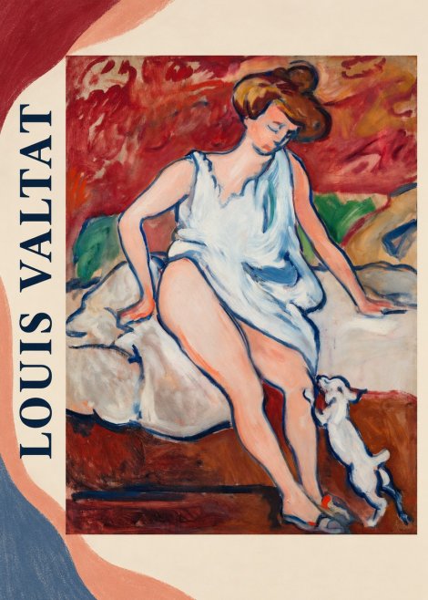 Louis Valtat Woman with a Dog No3 - Affiche