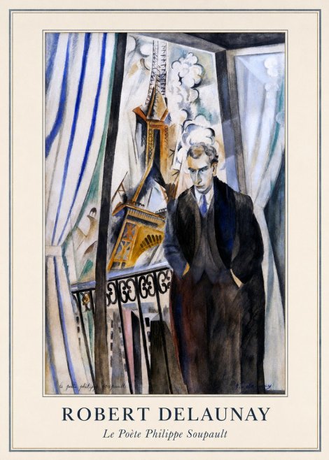 Robert Delaunay Le Poète Philippe Soupault No3 - Affiche