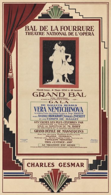Charles Gesmar Bal De La Fourrure III No2 - Affiche