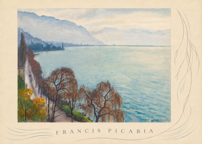 Francis Picabia Lac Léman No5 - Affiche