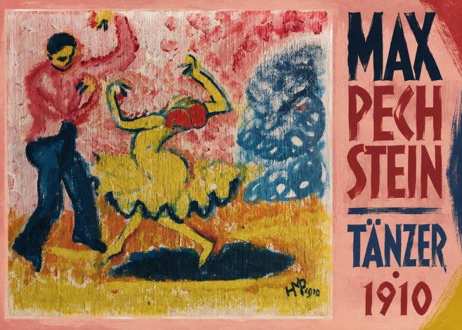 Max Pechstein Tänzer • 1910 No2 - Affiche