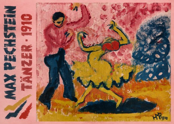 Max Pechstein Tänzer • 1910 No5 - Affiche
