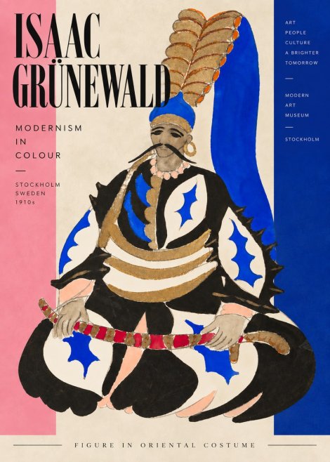 Isaac Grünewald Figure in Oriental Costume No3 - Affiche
