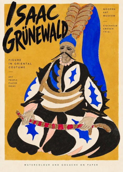 Isaac Grünewald Figure in Oriental Costume No5 - Affiche