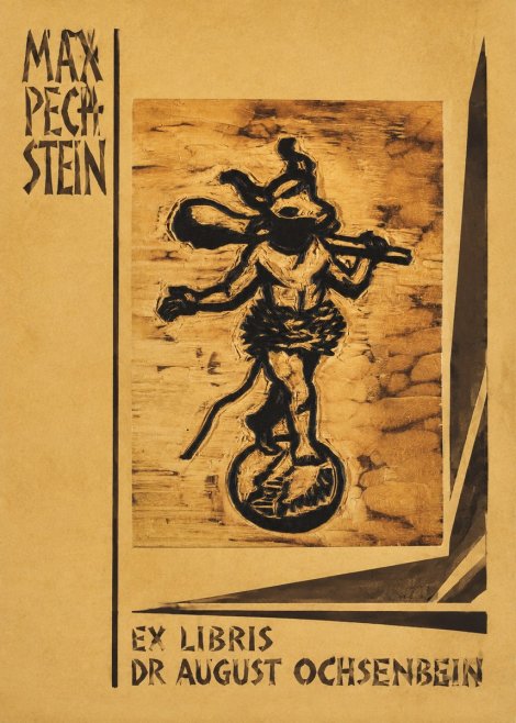 Max Pechstein Ex Libris Dr August Ochsenbein No2 - Affiche