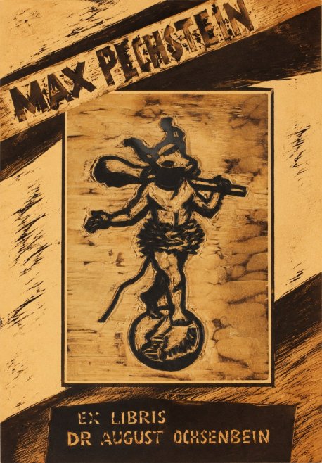 Max Pechstein Ex Libris Dr August Ochsenbein No3 - Affiche