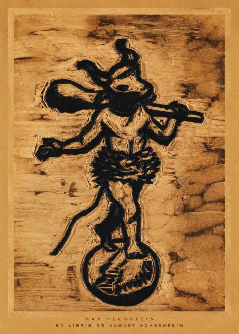 Max Pechstein Ex Libris Dr August Ochsenbein No6 - Affiche