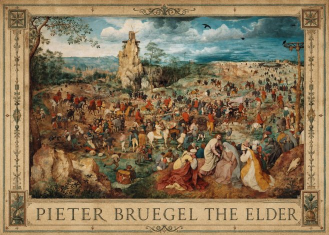 Pieter Bruegel The Procession to Calvary No1 - Affiche
