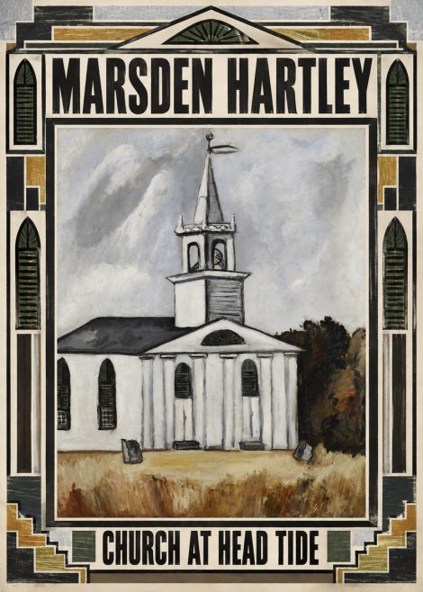 Marsden Hartley Church at Head Tide No5 - Affiche