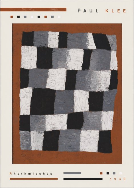 Paul Klee Rhythmisches No3 - Affiche