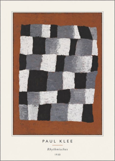 Paul Klee Rhythmisches No5 - Affiche