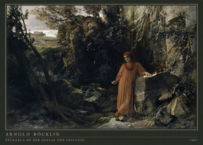 Arnold Böcklin Petrarca an Der Quelle Von Vaucluse No4 - Affiche