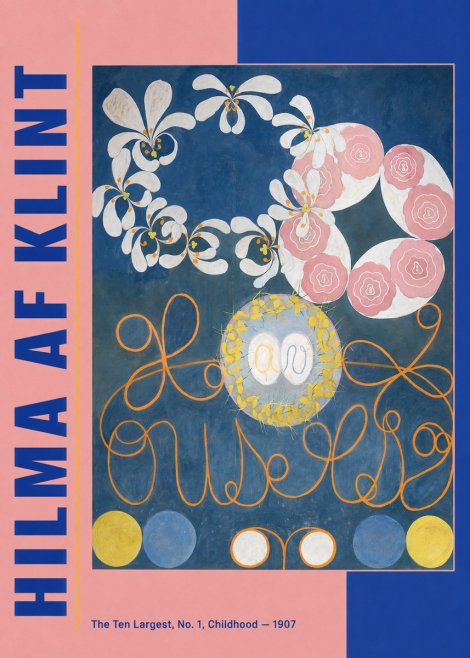 Hilma af Klint The Ten Largest, No. 1, Childhood I No3 - Affiche